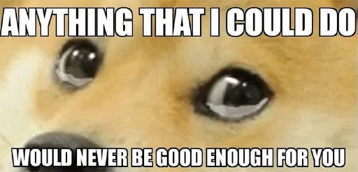 😢 Стикер «Doge Edits 3» для Telegram