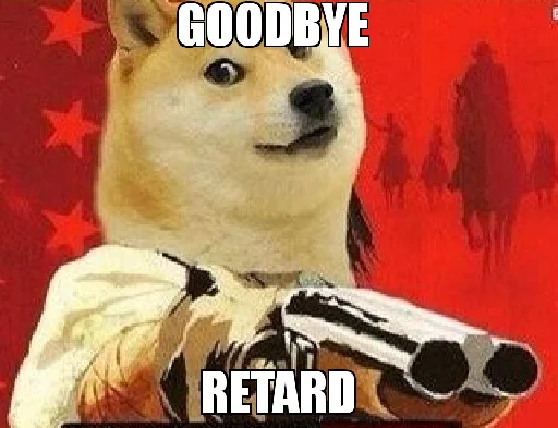 🔫 Стикер «Dogetard Pack» для Telegram