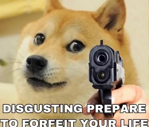 🔫 Стикер «Dogetard Pack» для Telegram