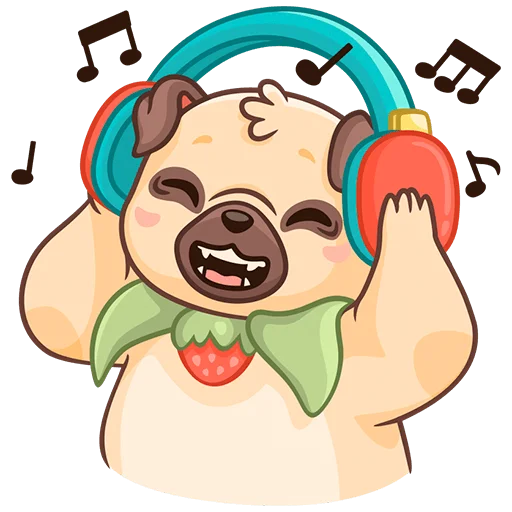 🎧 Стикер «Падди без текста» для Telegram