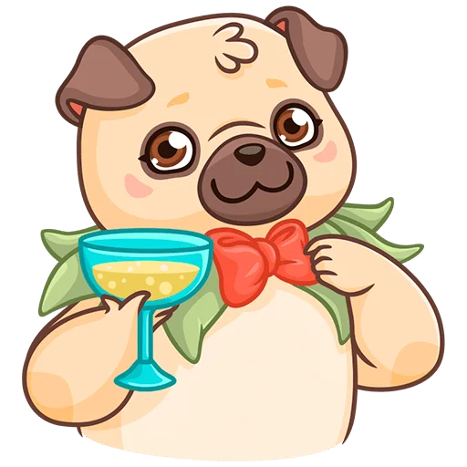 🍸 Стикер «Падди без текста» для Telegram