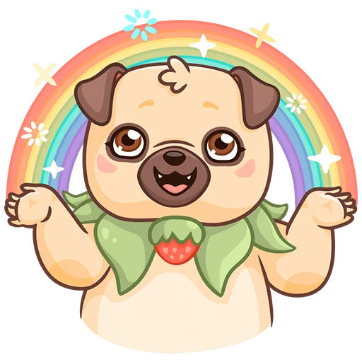 🌈 Стикер «Падди без текста» для Telegram