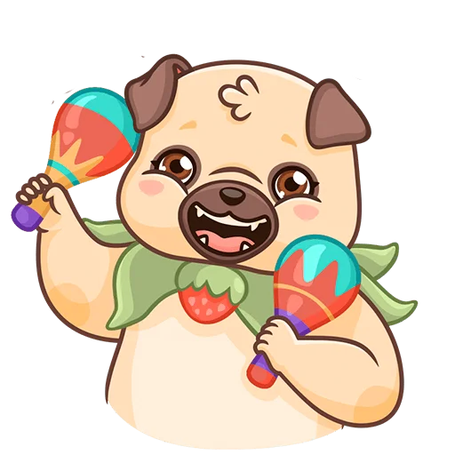 🥳 Стикер «Падди без текста» для Telegram