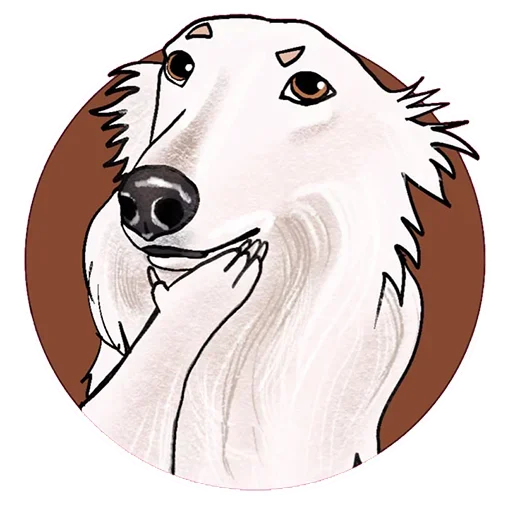 🤭 Стикер «Собаки правят миром» для Telegram