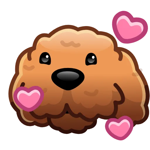 Стикер 7 Dogs Emoji