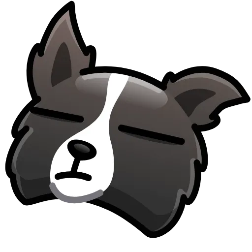 Стикер 25 Dogs Emoji