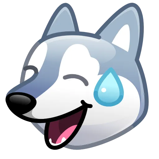 Стикер 2 Dogs Emoji