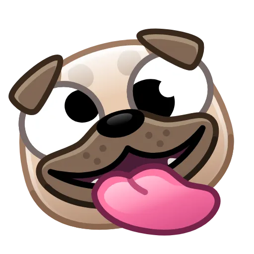Стикер 10 Dogs Emoji