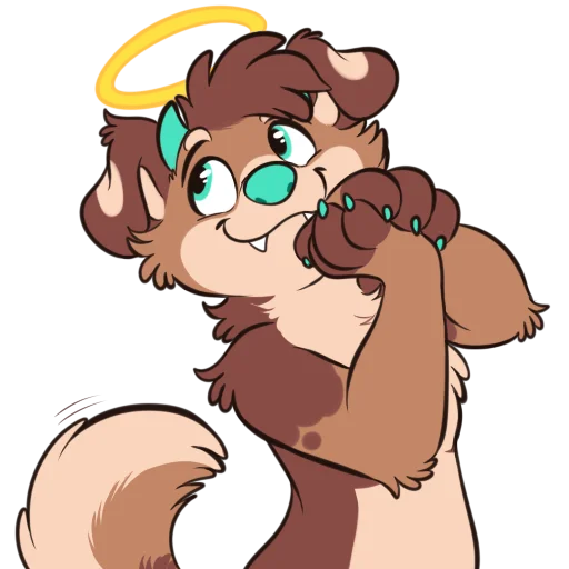 😇 Стикер «pupper mestiso» для Telegram
