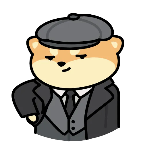 🕴 Эмодзи «собака в шапке» для Telegram