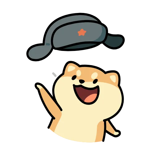 🤠 Эмодзи «собака в шапке» для Telegram