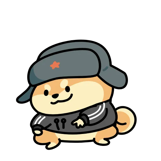 🤝 Эмодзи «собака в шапке» для Telegram