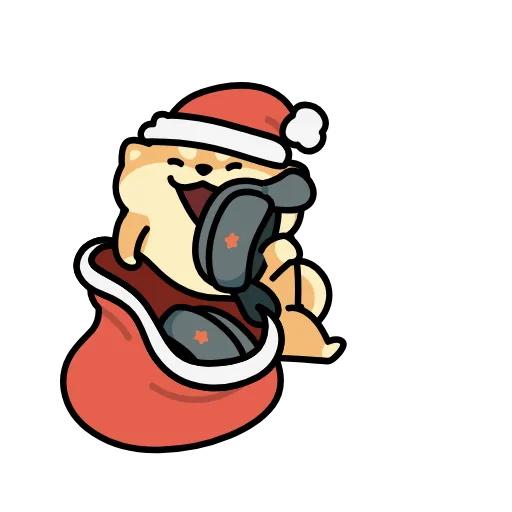 🎁 Эмодзи «собака в шапке» для Telegram