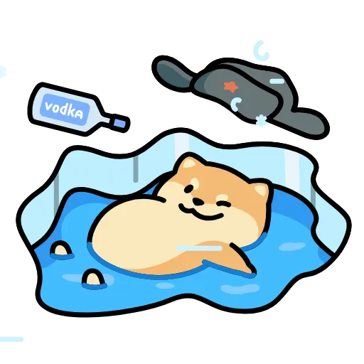 😊 Эмодзи «собака в шапке» для Telegram