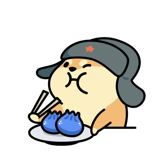 🍔 Эмодзи «собака в шапке» для Telegram