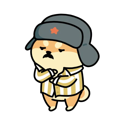❄️ Эмодзи «собака в шапке» для Telegram