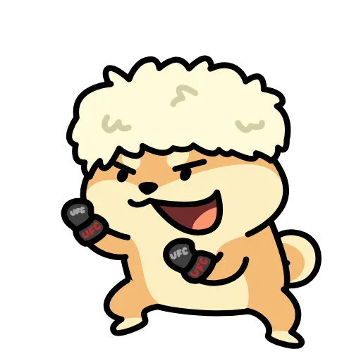 🥊 Эмодзи «собака в шапке» для Telegram