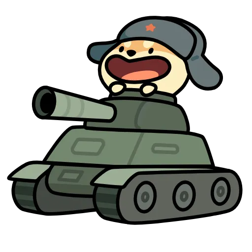 🔫 Эмодзи «собака в шапке» для Telegram