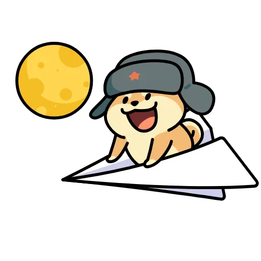 🌑 Эмодзи «собака в шапке» для Telegram