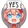 Стикер 23 doki doki 2.