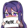 Стикер 15 doki doki 2.