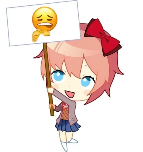 🥵 Стикер «Doki Doki Literature Club» для Telegram