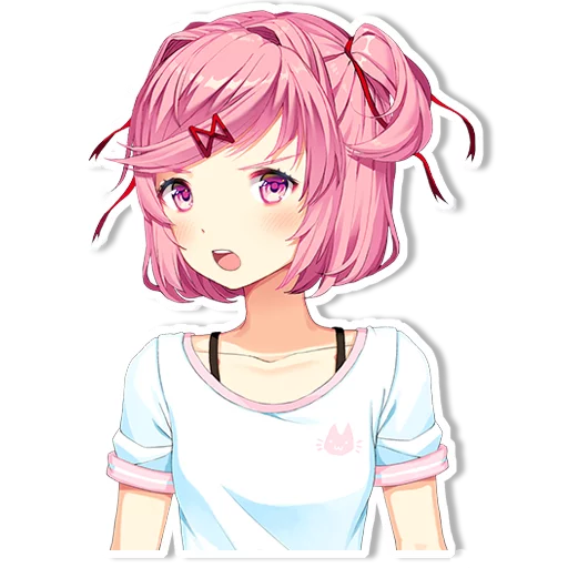 😲 Стикер «DDLC Natsuki» для Telegram
