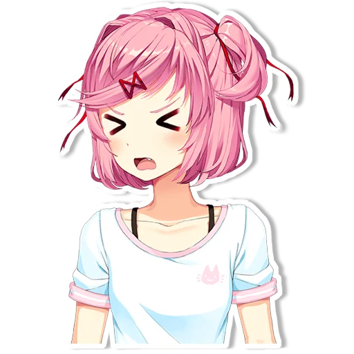 😡 Стикер «DDLC Natsuki» для Telegram