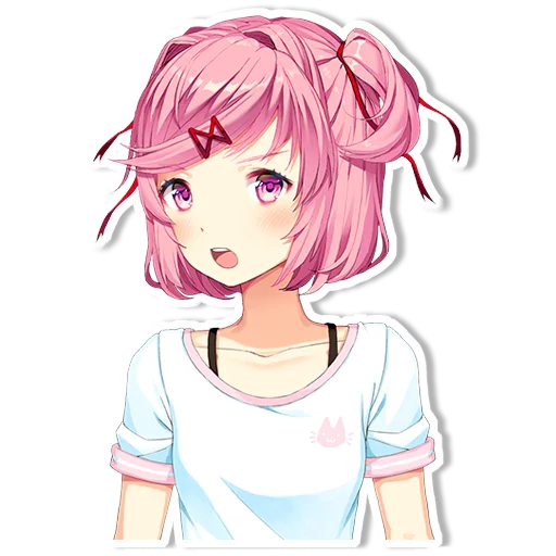 😲 Стикер «DDLC Natsuki» для Telegram