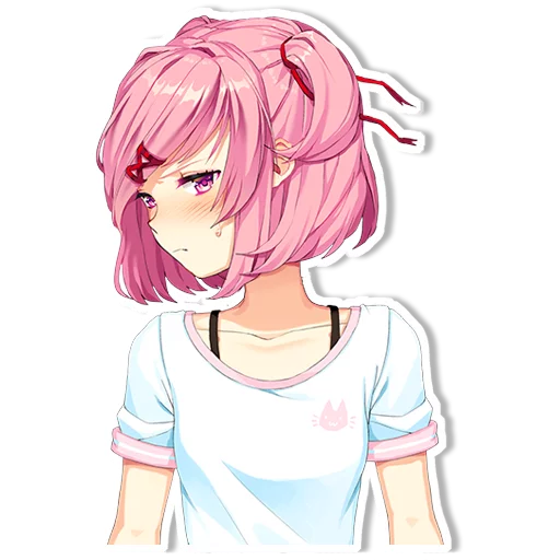 😒 Стикер «DDLC Natsuki» для Telegram