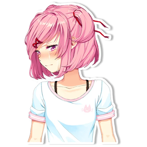 😢 Стикер «DDLC Natsuki» для Telegram