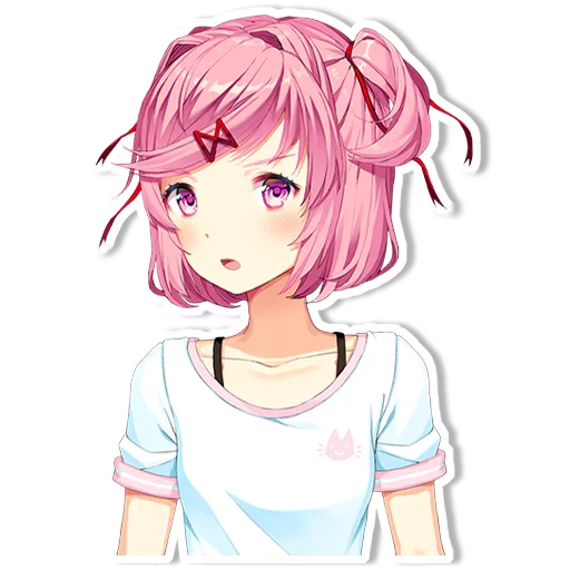 😲 Стикер «DDLC Natsuki» для Telegram