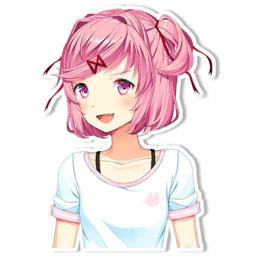 😄 Стикер «DDLC Natsuki» для Telegram