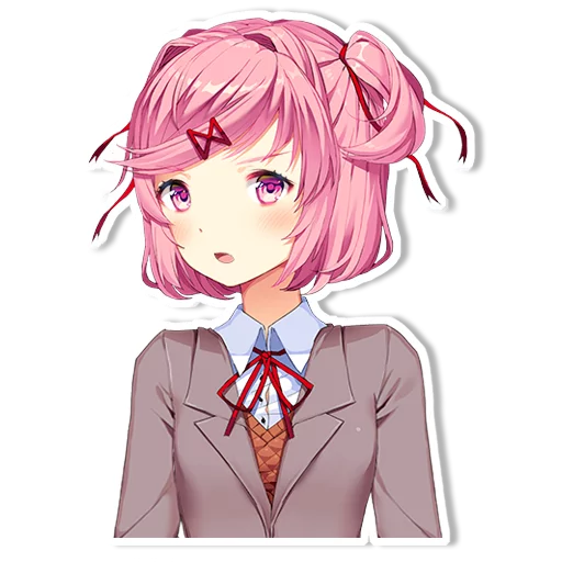 😲 Стикер «DDLC Natsuki» для Telegram
