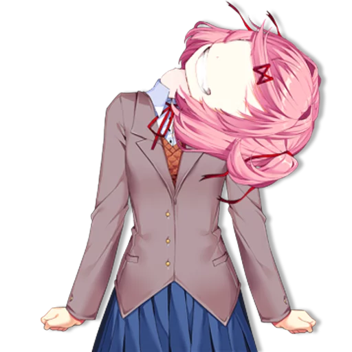 😵 Стикер «DDLC Natsuki» для Telegram
