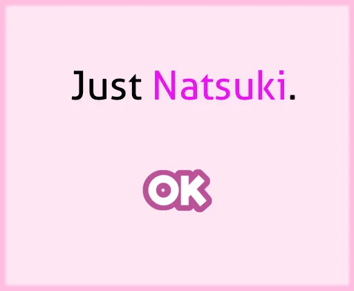 💓 Стикер «DDLC Natsuki» для Telegram