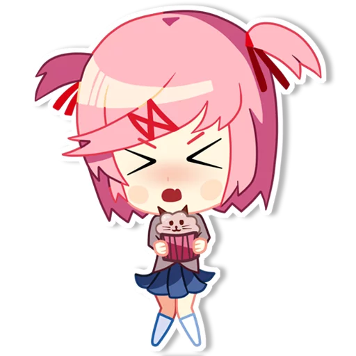 😤 Стикер «DDLC Natsuki» для Telegram
