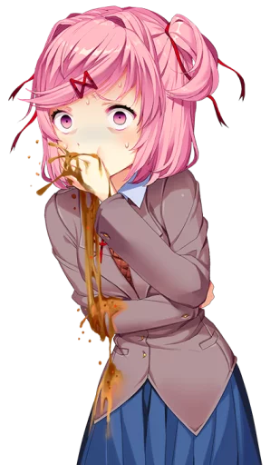 🤮 Стикер «Doki Doki» для Telegram