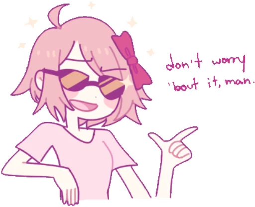 😎 Стикер «Doki Doki» для Telegram