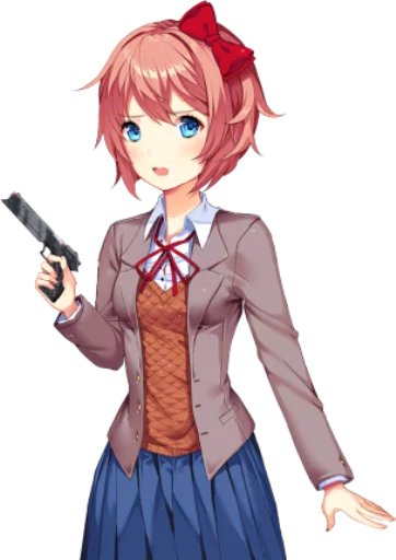 🔫 Стикер «Doki Doki» для Telegram
