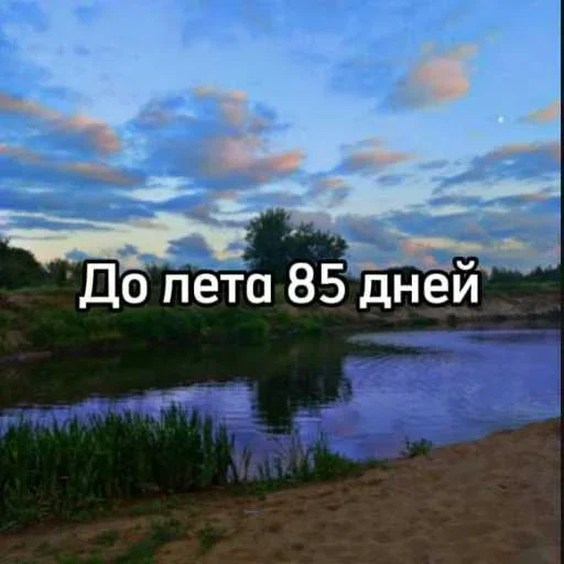 ☀️ Стикер «До лета осталось» для Telegram