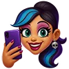 Стикер 7 💖 Набор эмоджи с куклами «Monster High Монстер Хай»