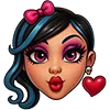 Стикер 2 💖 Набор эмоджи с куклами «Monster High Монстер Хай»