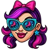 Стикер 29 💖 Набор эмоджи с куклами «Monster High Монстер Хай»