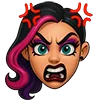 Стикер 22 💖 Набор эмоджи с куклами «Monster High Монстер Хай»