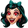 Стикер 8 💖 Набор эмоджи с куклами «Monster High Монстер Хай»