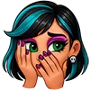 Стикер 14 💖 Набор эмоджи с куклами «Monster High Монстер Хай»