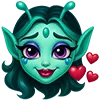 Стикер 46 💖 Набор эмоджи с куклами «Monster High Монстер Хай»