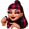Стикер 17 💖 Набор эмоджи с куклами «Monster High Монстер Хай»