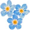 🌸 Эмодзи «Blue emoji» для Telegram